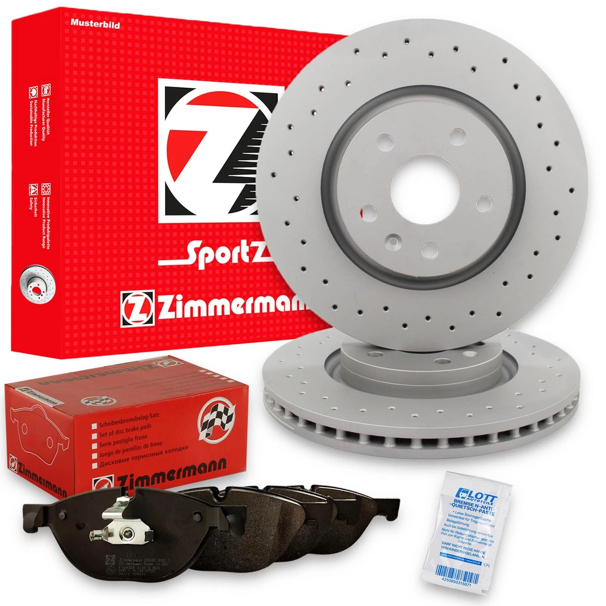 Otto-Zimmermann гальма та колодки для MERCEDES-BENZ GLK-CLAS