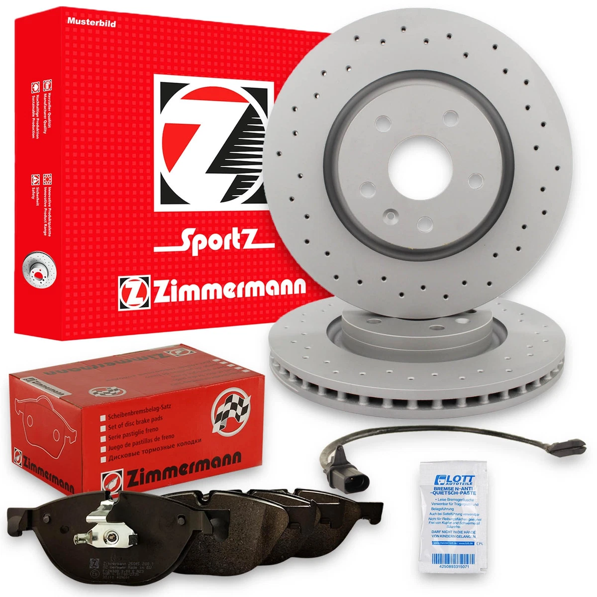 Otto-Zimmermann гальма та колодки для MERCEDES-BENZ GLK-CLAS